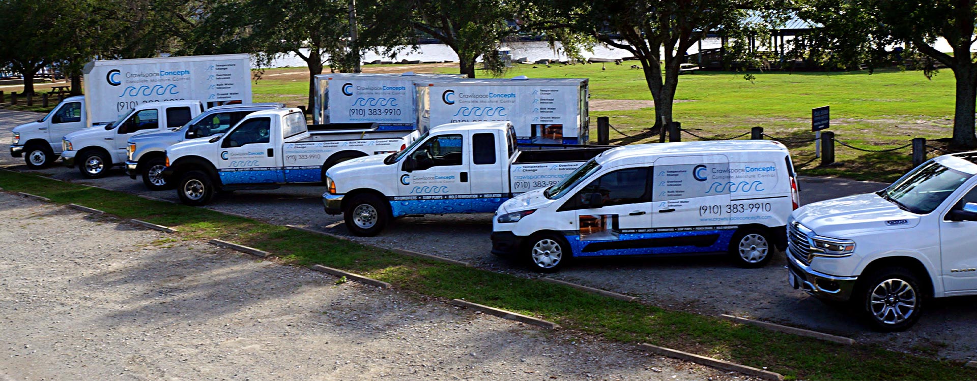 Trucks Lined Up